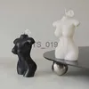 Outros itens de beleza de saúde 15 estilos 3D mulher corpo forma vela perfumada vívida emulação nu torso parafina estátua casa mesa decoração artística x0904