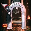 Objetos decorativos estatuetas 240cm arco de Halloween bruxa decoração inflável assustador preto fantasma decoração ao ar livre acessório de festa de jardim 230901