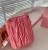 Borse a tracolla da donna Borse a tracolla pieghevoli Designer di catena di lusso Scatola portatile Borsa per rossetto cosmetica Pelle di pecora Nera Borse piccole da donna