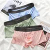 Underpants 2Pcs/lot Men Boxers Underwear Sexy Long Penis Pouch Boxershorts Man Bamboo Fiber Male Hombre Elephant Bulge Panties