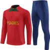 2024 Portugalia piłkarski dres piłkarski Joao Felix 24/25 B. Fernandes Pepe Soccer Training Suit Jogging Chandal z długim rękawem