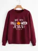 Hoodies femininos são você falloween jesus moletom colorido pulôveres cristãos halloween suores moda feminina algodão casual vintage topo