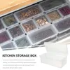 Plates Clear Storage Bin Lid Bread Box Kitchen Supply Refrigerator Fruit Holder Fridge Sealing Case Acrylic Plastic Fresh Keep