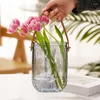 Vases S 1pcs Creative Hydroponic Glass Vase U-shaped Transparent Bag Soilless Cultivation Handheld Home Decoration