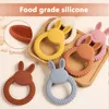 rattles mobiles 1pc baby silicone teether 만화 토끼 설치류 젖꼭지 링 링 음식 등급 DIY 액세서리 어금니 장난감 유아 딸랑이 장난감 230901