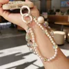 Cell Straps Charms Mobile Strap Portable Strap Women's Double Chain Colorful Handmade Beaded Pendant Loss Case Universal Sling Clip Type