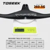 Cykelstyrningskomponenter Toseek Matte Black Carbon Fiber Bicycle MTB Riser -17 grader Enformat integrerat styr med stam för mountainbike delar 230904