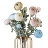 Dekorative Blumen, künstliche Rosen, Seidenpfingstrosen, künstliche Lulian-Teerosen, Weihnachtsdekorationen, Vase für Zuhause, Hochzeit, Brautstrauß