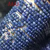 Lösa ädelstenar / safirpärlor Blue Square Facetterad 4-4,5 mm natur för att göra smycken halsband 14 tum fppj grossist