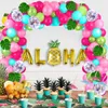 Autres fournitures de fête d'événement Tropical Hawaiian Balloon Garland Arch Kit Anniversaire Décor Enfants Flamingo Été Hawaii Luau Aloha Baby Shower 230904