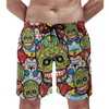 Męskie szorty cukrowe Sugar Skull Baby Elephant Board Summer Day of the Dead Running Beach Short Pants Man Szybkie suszenie śmieszne kąpiel