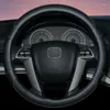 Capas de volante capa de carro quatro estações universal antiderrapante lidar com fibra de carbono grão couro decoração interior suprimentos