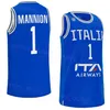 Print Italia Basketball 40 Luca Severini Jerseys Włochy Puchar Świata 1 Nico Mannion 18 Matteo Spagnolo 30 Guglielmo Caruso 54 Alessandro Pajola 70 Luigi Datome koszulka