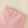 衣類セット幼児の女の赤ちゃん春秋の服セットピンクの長袖フーディートップパンツラブプリント生まれたカジュアル服230901