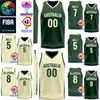 Imprimir Austrália Basquete 8 Matthew Dellavedova Jerseys 6 Josh Green 2 Matisse Thybulle 26 DUOP REATH Ben Simmons 25 6 Andrew Bogut 23 Copa do Mundo Camisa Verde Bege