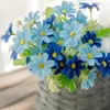 Decorative Flowers 1 Bouquet 28 Heads Silk Artificial Daisy Flower For Wedding Decoration Fake Home Room Table Decor