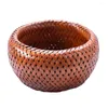 Dinnerware Sets Bamboo Storage Tray Retro Candy Basket Rustic Decor Woven Baskets Home Serving Holder Flowers