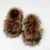 Slippers 2023 Aankomst Vrouwen Winter Pluche Nepbont Slides Designer Fuzzy Open Teen Pluizige Harige Big Size Schoenen 230901