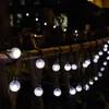 Andra evenemangsfestleveranser SOLAR String Lights Outdoor 60 LED Crystal Globe med 8 lägen Vattentät Powered Patio Light for Garden Decor 230901