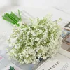 Fleurs décoratives 16 pièces/bouquet 32cm fleur artificielle gypsophile bouquets de mariage de mariée plante en plastique maison El salon décor de bureau