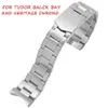 Pulseira de aço inoxidável sólido de 22mm para tudor black bay 79230 79730 Heritage Chrono Watch Strap Pulseira de pulso sem rebite H0915300e