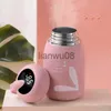 Cups Dishes Utensils Kids Mini Vacuum Smart Thermos Digital temperature Display Stainless Steel Water bottle With Insulated Handle x0904