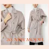 Women's Wool Blends Classic 2023 Winter High-End Double-Sided Cashmere Coat Women's Long Woolen Woolen Tygrock Fashion Winter Wool Coat 4 Colors HKD230904