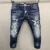 DSQ PHANTOM TURTLE Jeans pour hommes Jeans de luxe pour hommes Skinny Ripped Cool Guy Causal Hole Denim Marque de mode Fit Jeans Me1954