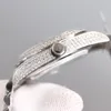 남성 시계 전체 다이아몬드 탑 3255 자동 기계식 운동 시계 41mm 사파이어 고급 스테인리스 스트랩 수영 손목 시계 광석 방수