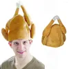 Bérets doux pour adultes, casquettes de Costume de Festival rôties drôles, chapeau de dinde pour Thanksgiving