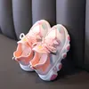 Atletik Açık Bahar Çocuk Ayakkabı For Girls Sport Moda Bebek Nefes Alabilir Yumuşak Alt Soygun Sıradan Çocuk Kız Spor Küfürleri 230901