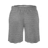 Men's Shorts Horizontal Line Board Summer Black And White Stripe Funny Beach Short Pants Sports Quick Drying Design Swimming Trunks