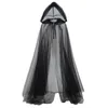 Stage Wear Dark Night Damen Mittelalterliches Feen-Schal-Umhang Chiffon Gothic Halloween-Kostüm für Damen