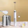 Andra köksverktyg Portable laddningsbara elektriska mjölkklädstoppare Handhållare Handhållare Höghastigheter Drick Mixer Kaffe skummande Wand Whisk 230901