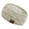 Femmes hiver bandeaux flou polaire doublé oreille plus chaud câble tricot épais chaud Crochet bandeau cadeaux 12 couleurs pour les femmes