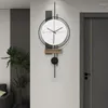 Wall Clocks Kitchen Hanging Minimalist Big Size Quartz Classic Modern Silent Clock Metal Black Horloge Murale Live Room Decor