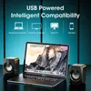Portable Speakers Computer Small Speaker Desktop Mini USB Small Speaker Notebook Desktop Home Living Room Surround Small Subwoofer Wired Speaker HKD230905