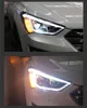 Светодиодные фары для Hyundai Santafe ix45 2013-20 15 светодиодные динамические указатели поворота ходовые огни передние фары