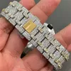 Top Clone Ap Diamond Diamonds Watch Pass Test Quartz Movement VVS Iced Out Sapphire Steel Wholale anpassad klocka för rappare VVS Lab Grown Diamond Hip Hop Watch to