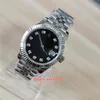 BPF Woman Watch 178382 31mm Stainless Steel black dial Diamond Sapphire jubilee Bracelet 2813 Movement Automatic mechanical Ms. Watches Wristwatches