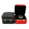 Bolsas de jóias caso caixa de relógio com luz led octagon pingente exibição aniversário presente luxo dourado forro de veludo moda
