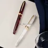 Fountain Penns Hongdian N9 Sea of ​​Cloud Steel/Blade Nib Fountain Pen Business Office Signature Pen Rotating Writing Acryl Harts Pen HKD230904