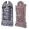 Objets décoratifs Figurines Pierre tombale d'Halloween Pierres tombales Yardstakes Rip Sign Décorations de cimetière de maison hantée Statues d'horreur en plein air effrayant 230901