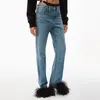 Pantaloni da donna Denim Fashion 23Early Pant Spring Runway Retro Blu a vita bassa Bikini Sand Jeans Donne eleganti Tasche con cerniera Vestiti