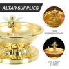 Mum tutucular metal braketler ghee lamba tutucu aksesuar sunak malzemeleri dekorasyon tealight standı şamdan alaşım yağ