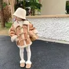 Jackor Girls Coat 2023 Plush Warm Kids Topps Casual AllMatch Korean version Fashion Winter Clothes For Mixed Colors 230904