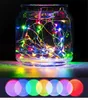 Andra evenemangsfestleveranser 6 datorer Solvinflaskor Cork Lights Färgglada LED Copper Wire String Light Home Garden Wedding Outdoor Decor 230901