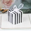 Creative Mini Stripe Pattern Candy Candy Candy Packaging Carton Wedding Box Box Event Festies Favores de casamento