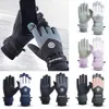 Ski Gloves Winter Snowboard PU Leather Nonslip Touch Screen Waterproof Motorcycle Cycling Fleece Warm Riding 230904