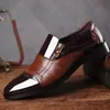 Kleding Schoenen Italiaanse Zwarte Formele Mannen Loafers Bruiloft Lakleer Oxford voor Heren Schoen Man Mocassins Heren 230901